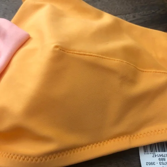 aerie orange and Pink Knot Front Bikini Top - Picture 3 of 8